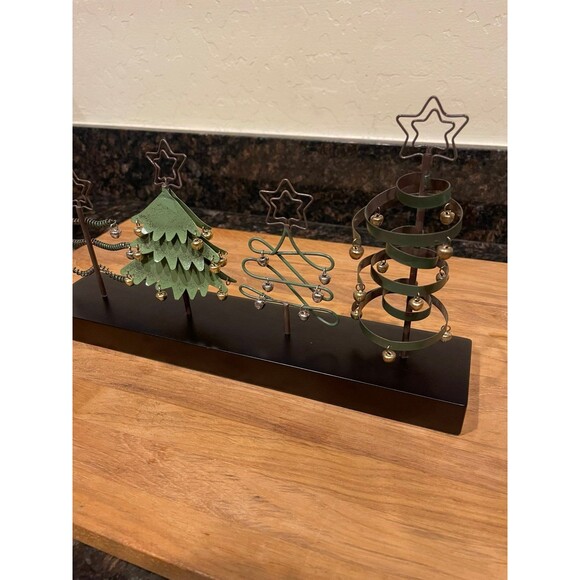 Vintage Pier1 Christmas Trees Photo Holder Display - Picture 3 of 9